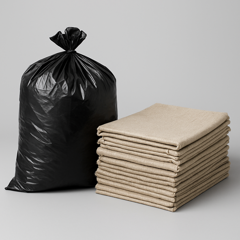 Heavy Duty Polythene Rubble Bags 450mm x 730mm